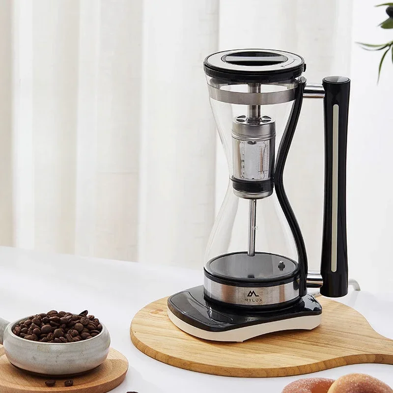 Syphon Coffee Brewer Домашний кофейник ручной работы с нагревательной основой Офисная кофемашина Americano с подставкой