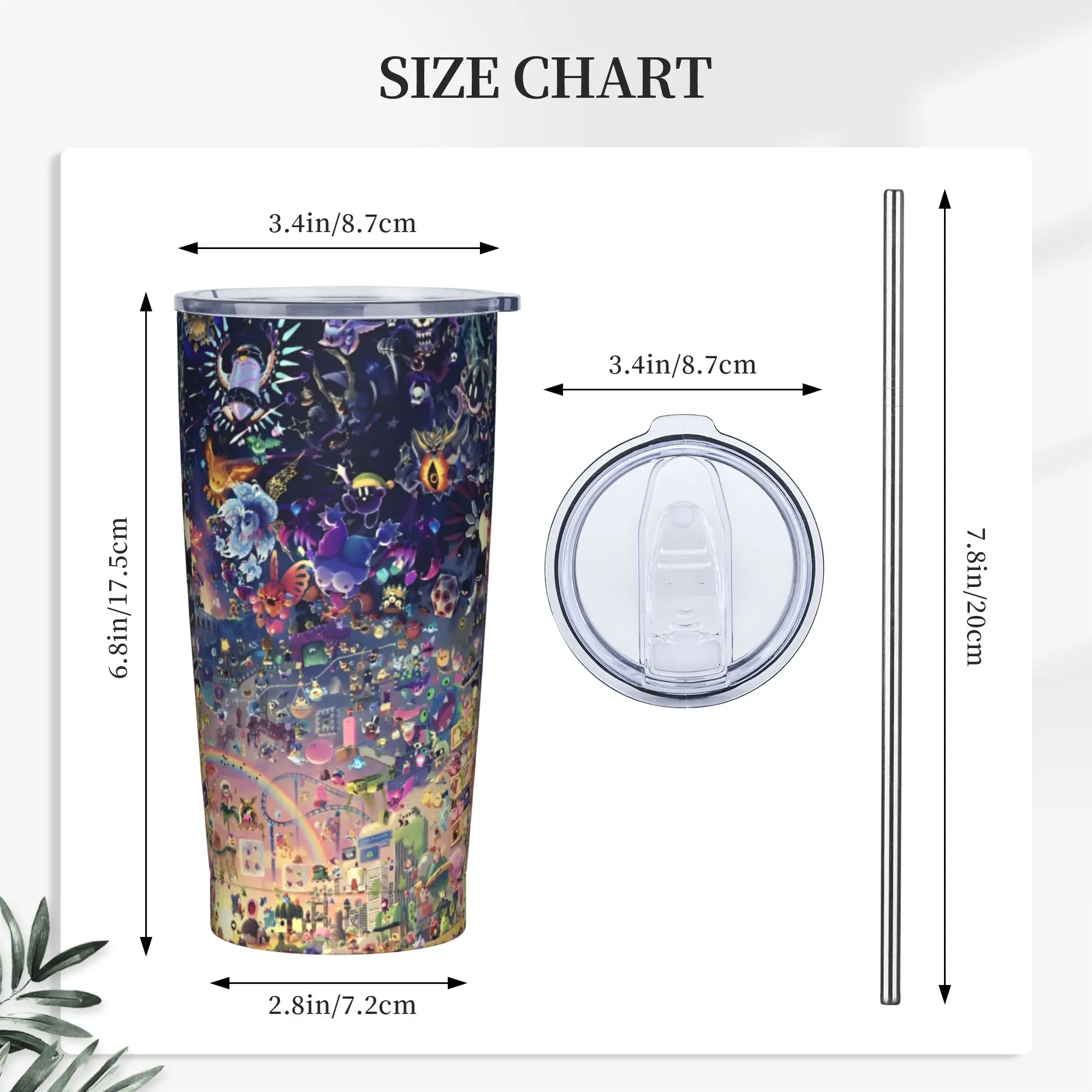 Cookie Run Kingdom Tumbler Vacuum Insulated Action Gacha Game Thermal Cup Vacuum Flask Travel Outdoor Mug Water Bottle, 20oz - view 6