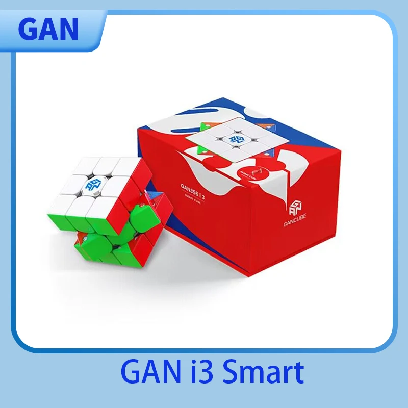 GAN I3 3x3 Cubo Magico Magnetico Senza Adesivo GAN 356 I 3 Cubo di Velocità Professionale Intelligente Giocattolo Gan 356 i3 Cubo Magico Puzzle