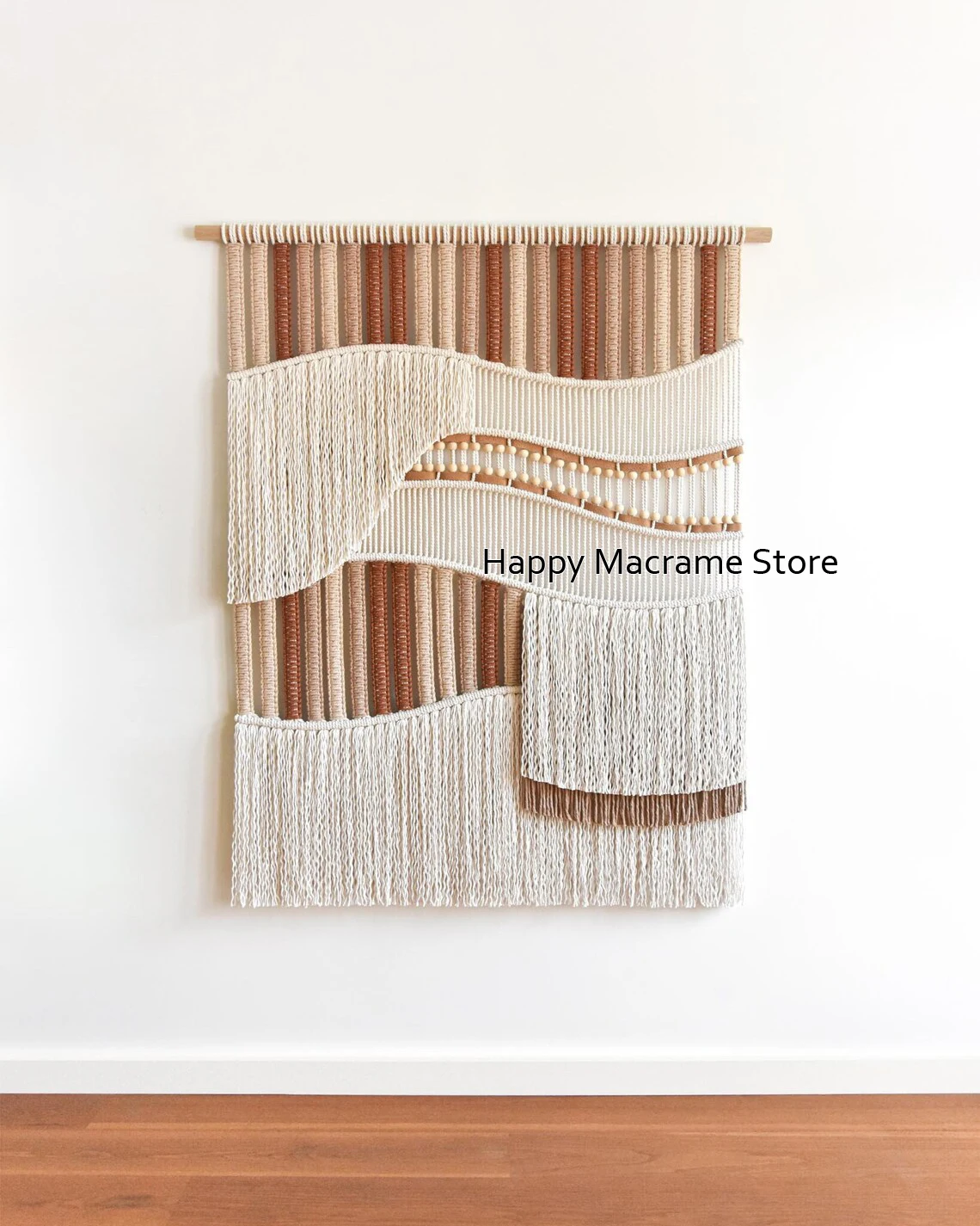 Macrame wall hanging Fiber Art Tapestry Headboard Tassel Wall Hanging Housewarming Gifts Living Room Wall Art Modern Wall Art