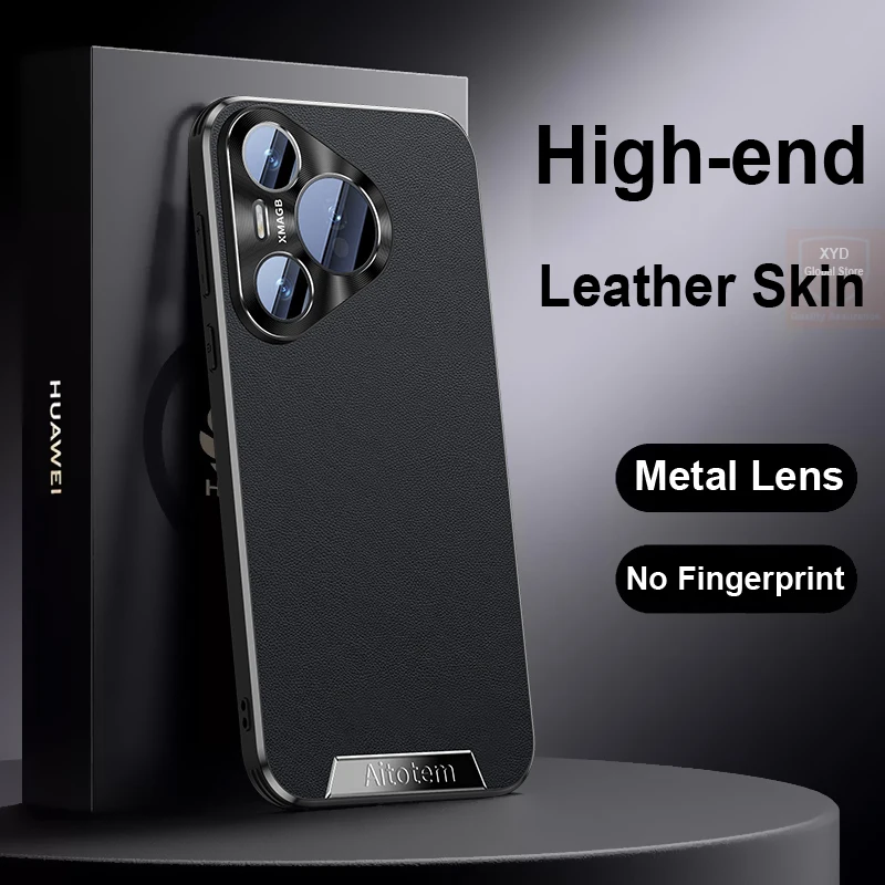 Free Shipping For Huawei Pura 70 Pro Plus Pura70 Case Leather Skin Brand Phone Case For Huawei Pura 70 Ultra Pro+ Cover Shell