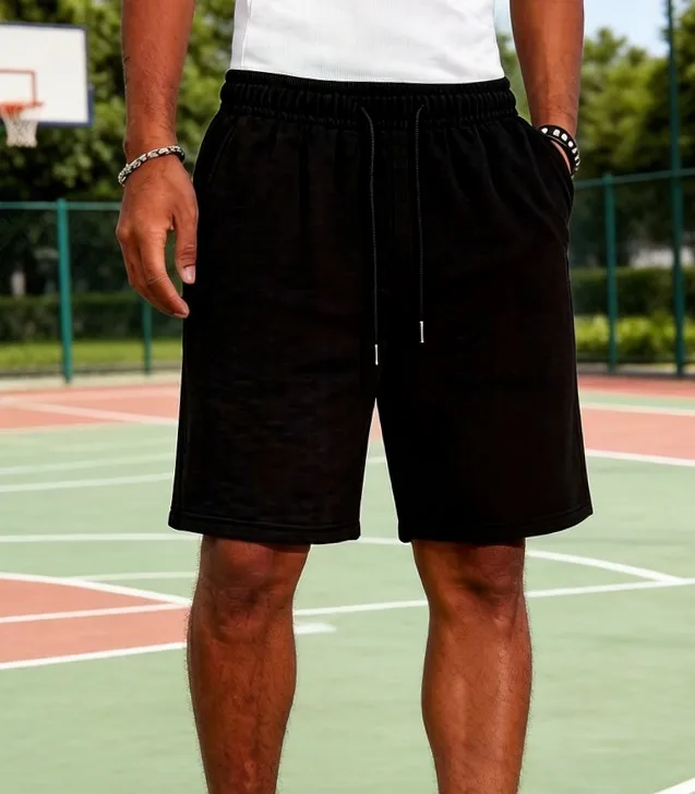 

Summer Street Casual Shorts Basics All-Match Comfortable Short Pants Fitness Stretch Drawstring Sportpants Loose Sport Bottoms