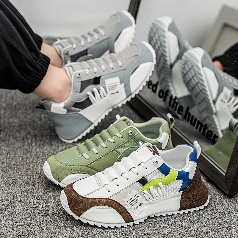 New Large Size 47 48 Men's Sports Shoes Comfortable Breathable Lace-up Casual Shoes Round Toe Sole Shoes Sneakers for Men Tênis