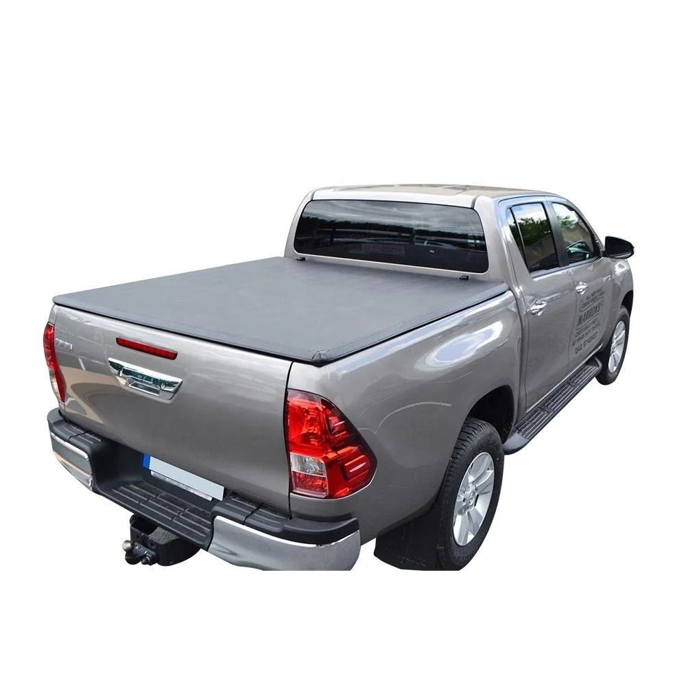 Factory Customize High Quality Soft Tri Fold Pickup Tonneau Bed Cover For Toyota Hilux Revo/Rocco/Advanture