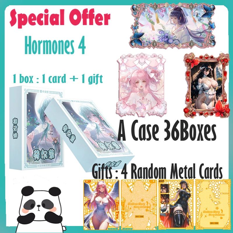 Special Offer Goddess Collection Cards Hormones 4 Hobby Collectible Cards Doujin Booster Box Toy Gifts