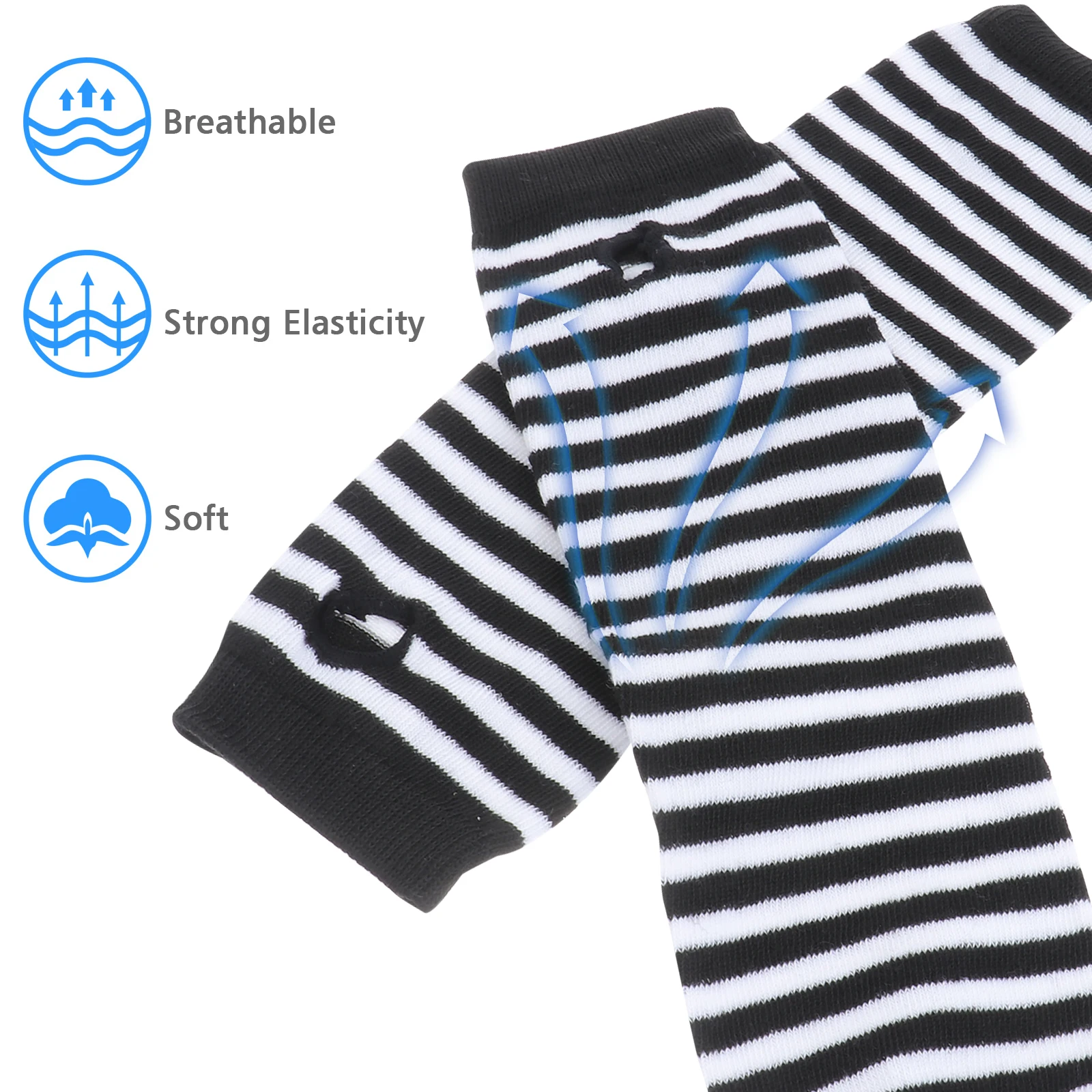 

Mitts Guitar for Hands Gloves Arm Sleeve Gaming Warmer Men Knit Cycling Long Fingerless Winter