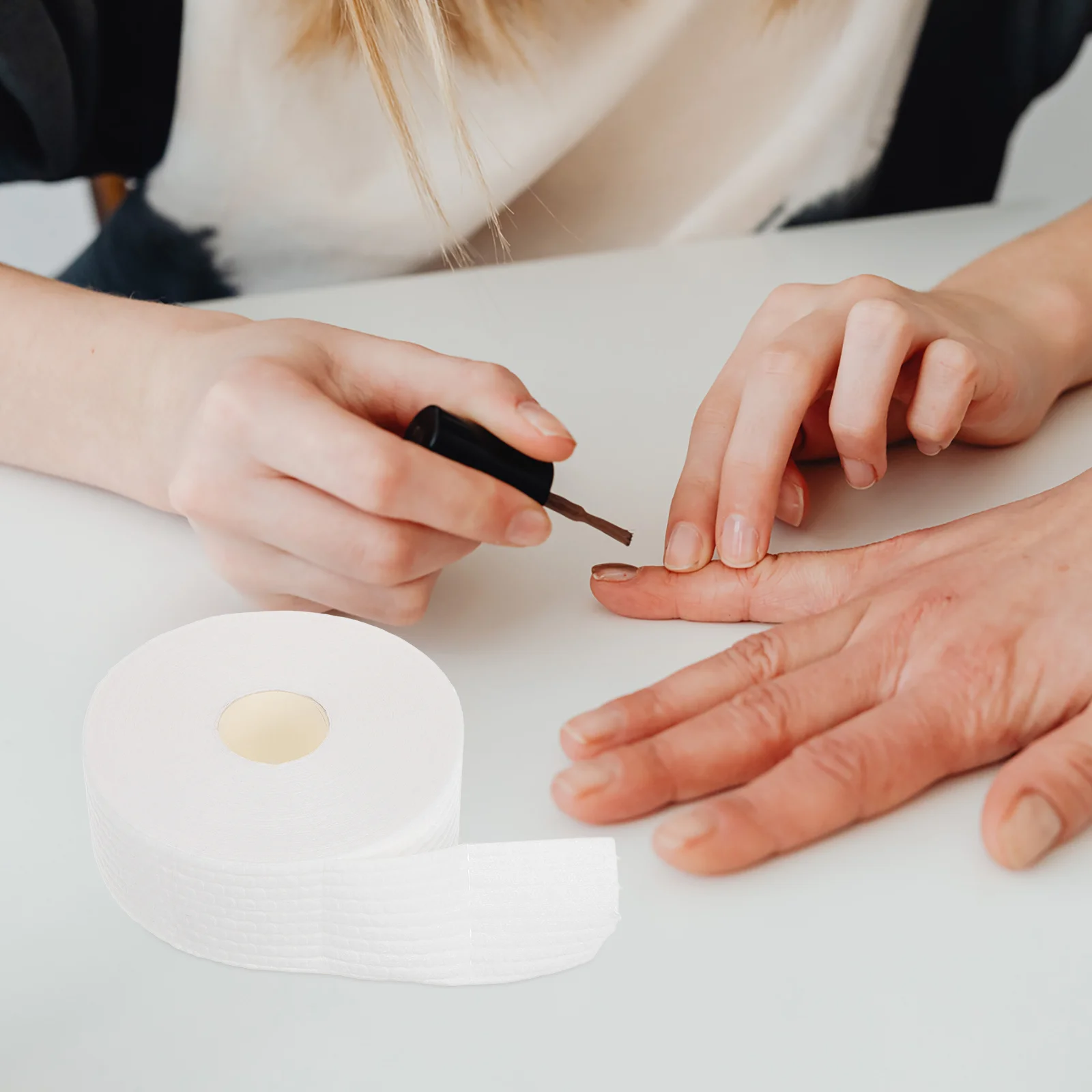 1 rotolo modello senza pelucchi tamponi di cotone per unghie salviette morbide e pieghevoli per rimuovere lo smalto per la pulizia delle unghie sgrassante manicure