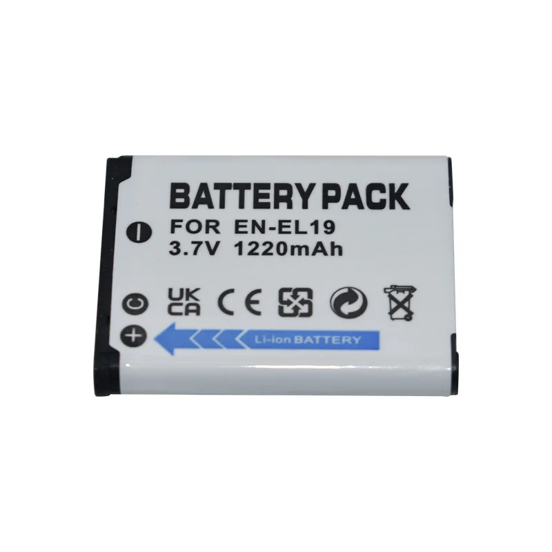 1220mah EL19 EN-EL19 Battery EN EL19 for Nikon Coolpix S32 S33 S100 S2500 S2750 S3100 S3200 S3300 S3400 S3500 Camera battery