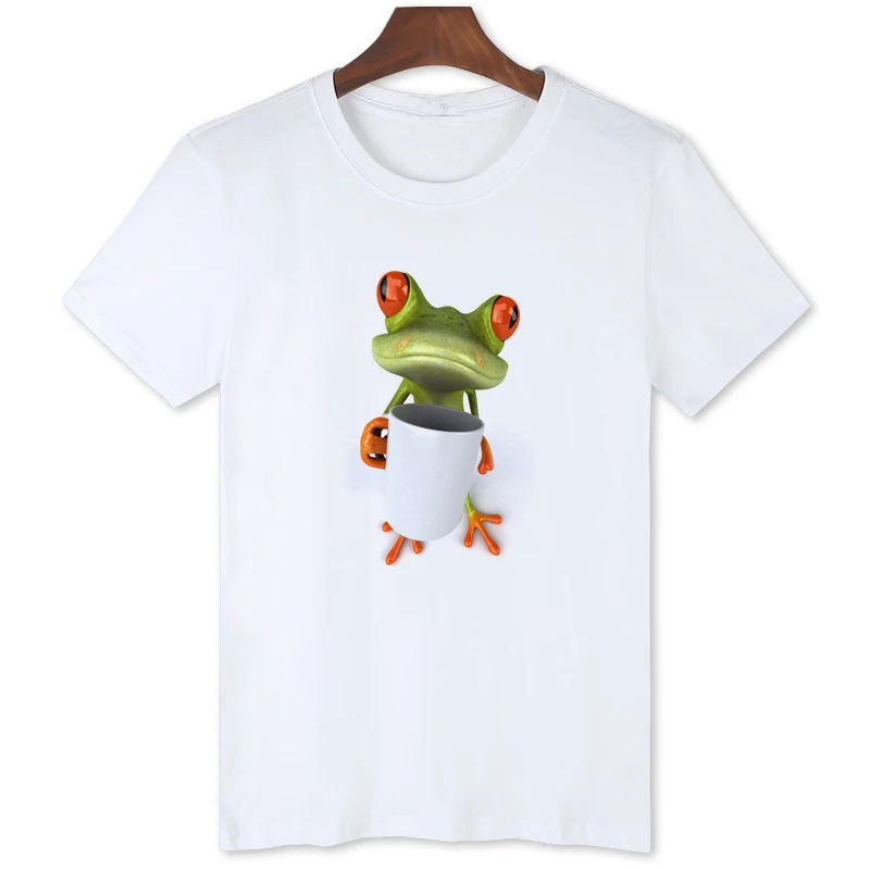 Cute Frog 3D T-shirt Hot Sale Short Sleeve Summer Clothing Fashion Tops Casual Shirt for Men B181