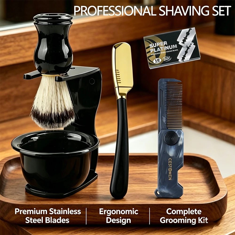 conjunto-profissional-de-barbear-6-pecas-com-suporte-para-pincel-tigela-para-espuma-suporte-para-navalha-manual-laminas-pente-para-bigode-e-ferramenta-para-cuidado-da-barba-presente-masculino
