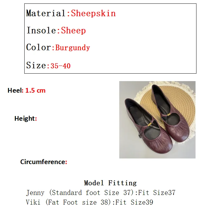 Maxdutti Woman Shoes Shoes For Woman Loafers Minimalist genuine leather soft Mary Jane flat shoes from South France