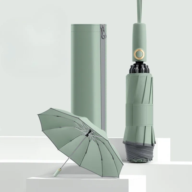 Automatic Umbrella Reverse Umbrellas Luxury Large Reinforced Umbrella Lightweight Portable Folding Umbrellas Rains Accessories