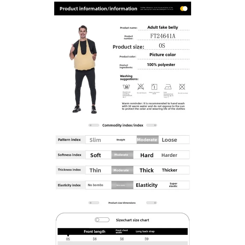 2025 جديد عيد الميلاد وهمية البطن الحمل دور اللعب الدعامة وهمية بعقب الأداء زي