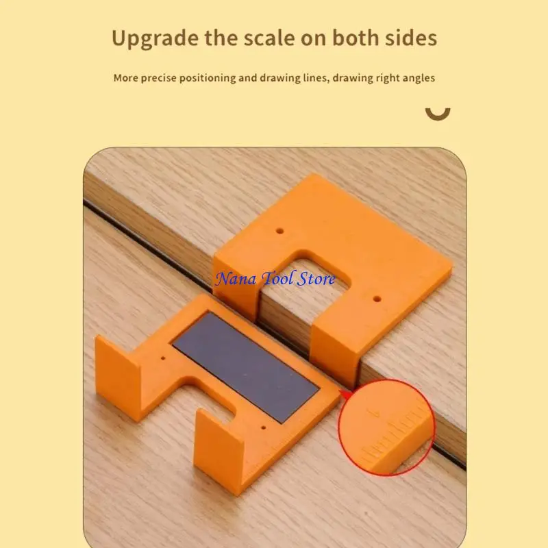 31GJ Heavy Type Hinges Mounting Brackets With Strong Magnets No Drift Thick Plastic Durability Extended Corner Applications
