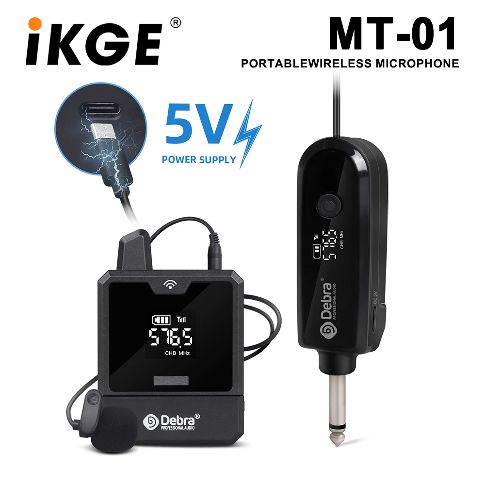 

MT102 Portable Wireless Universal Microphone, UHF Plug and Play IEM 501~599mHz, for webcasting, conference, outdoor performance