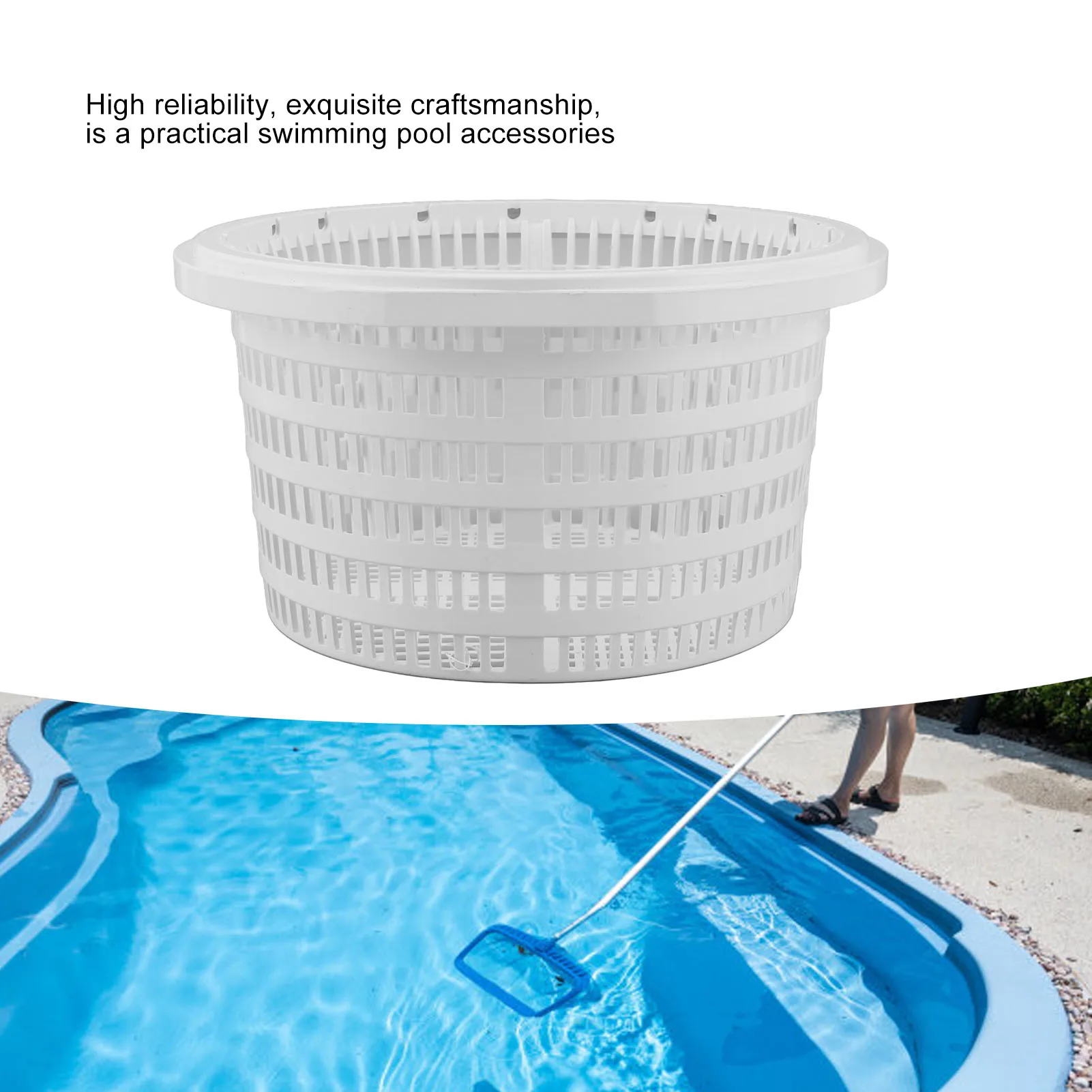 

Skimmer Baskets Rugged Wear Resistant Efficient Cleaning Skimmer Filter Basket With Handle For Hayward SP1091LX