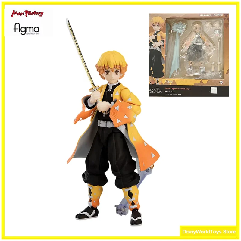 

100% Original Figma 522-DX Demon Slayer Kimetsu No Yaiba Zenitsu Agatsuma In Stock Anime Action Collection Figures Model Toys