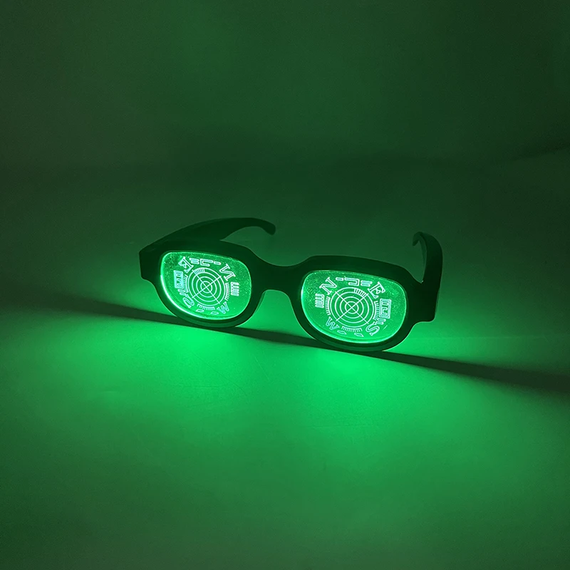 Halloween Nacht brille attraktive weiße Licht Brille Männer Frauen Disco Tanz Dekor Brillen Glühen Sonnenbrille – Detail 10