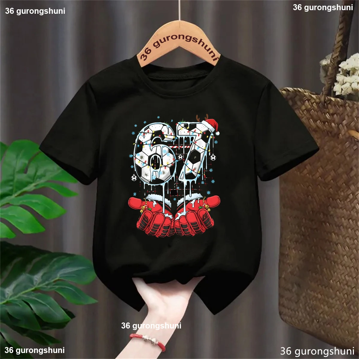 

Soccer Italian Brainrot Six Seven Meme Printed T Shirt Girls/Boys Christmas Gift Kids Clothes Funny Kawaii Solid T-Shirt Tops