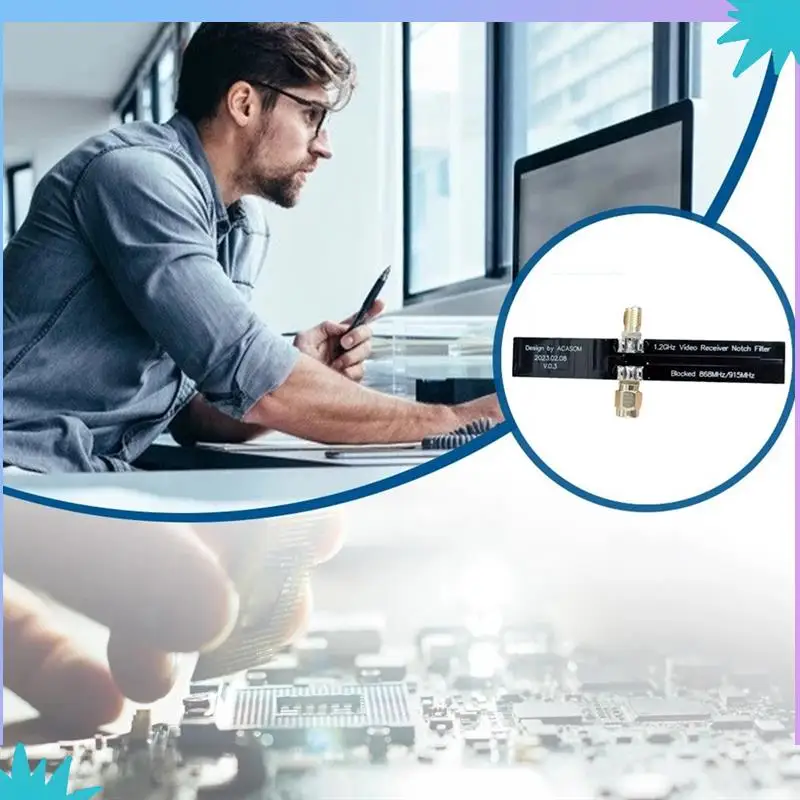 Filtro de muesca ABZW 1,2 Ghz VRX 868/915 Mhz mejora la recepción de vídeo para 1,2-1,3 Ghz Compatible con piezas TBS Crossfire