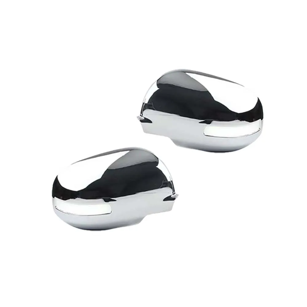 اكسسوارات السيارات غطاء مرآة الباب لميتسوبيشي أوتلاندر 2013-2020 كروم الفضة ألياف الكربون سيارة أعواد تزيين