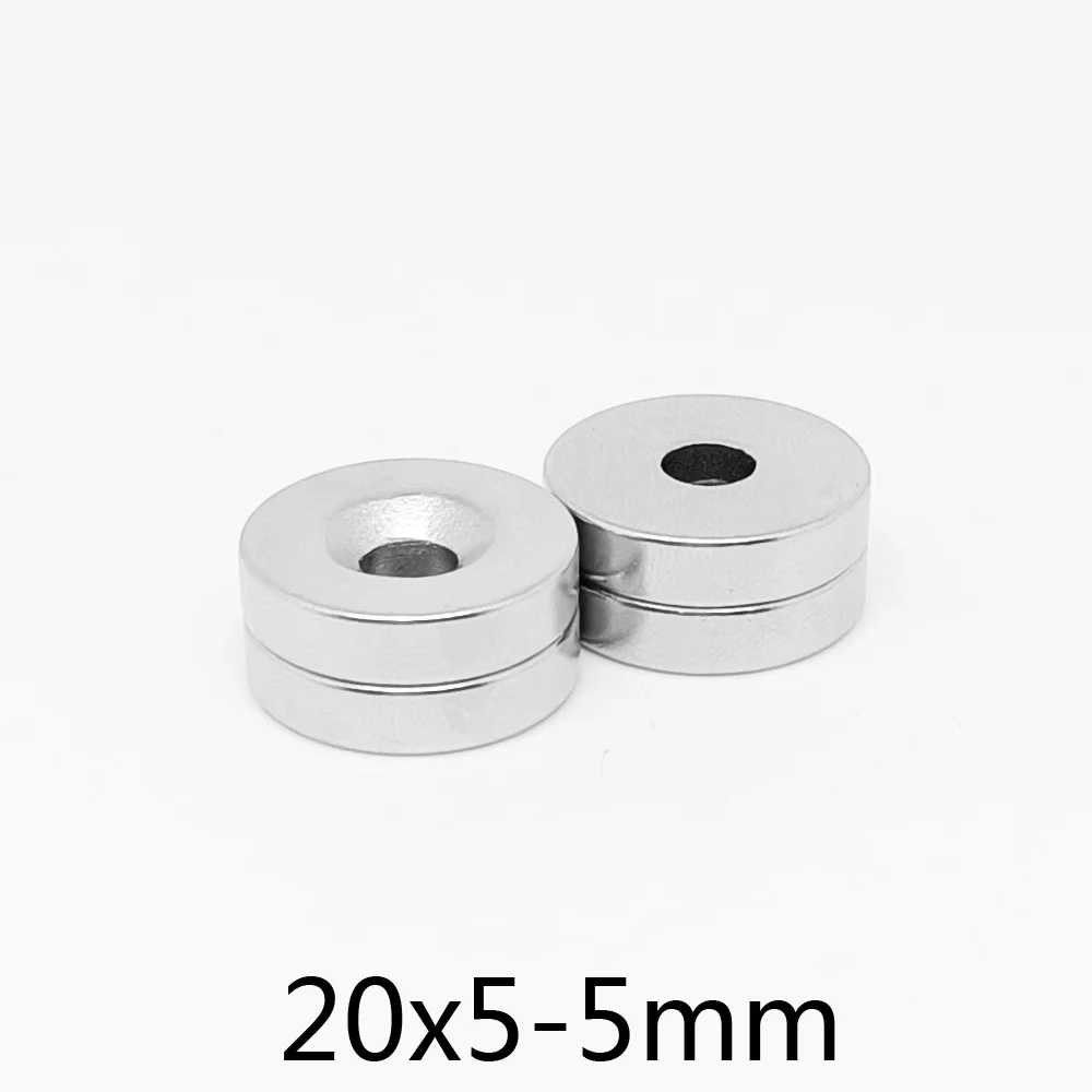 20x5-5 Powerful Magnet Disc 20*5 mm Hole 5mm Round Rare Earth Magnet 20x5-5mm Neodymium Magnets Sheet 20*5-5