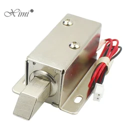 DC12V Electric Control Lock Small Electronic Lock Mini Electric Bolt Lock Solenoid Door Lock Stroke 12mm Mortise Lock