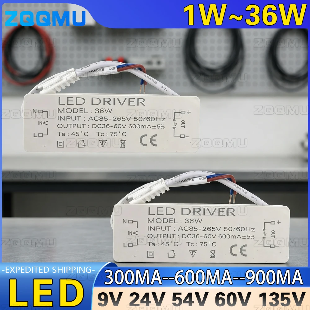 LED Driver 3W 5W 7W 9W 12W 20W 30W Constant Current Power Supply 36W 18W Transformer For DIY Home Lighting Chandelier Downlight