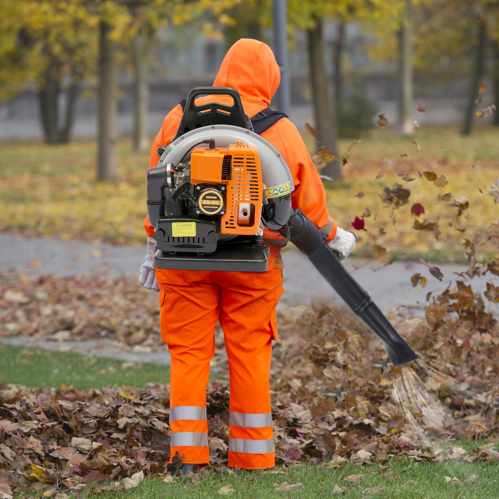 65CC 2 Stroke Backpack Gas Powered Leaf Blower Commercial Grass Lawn Blower New