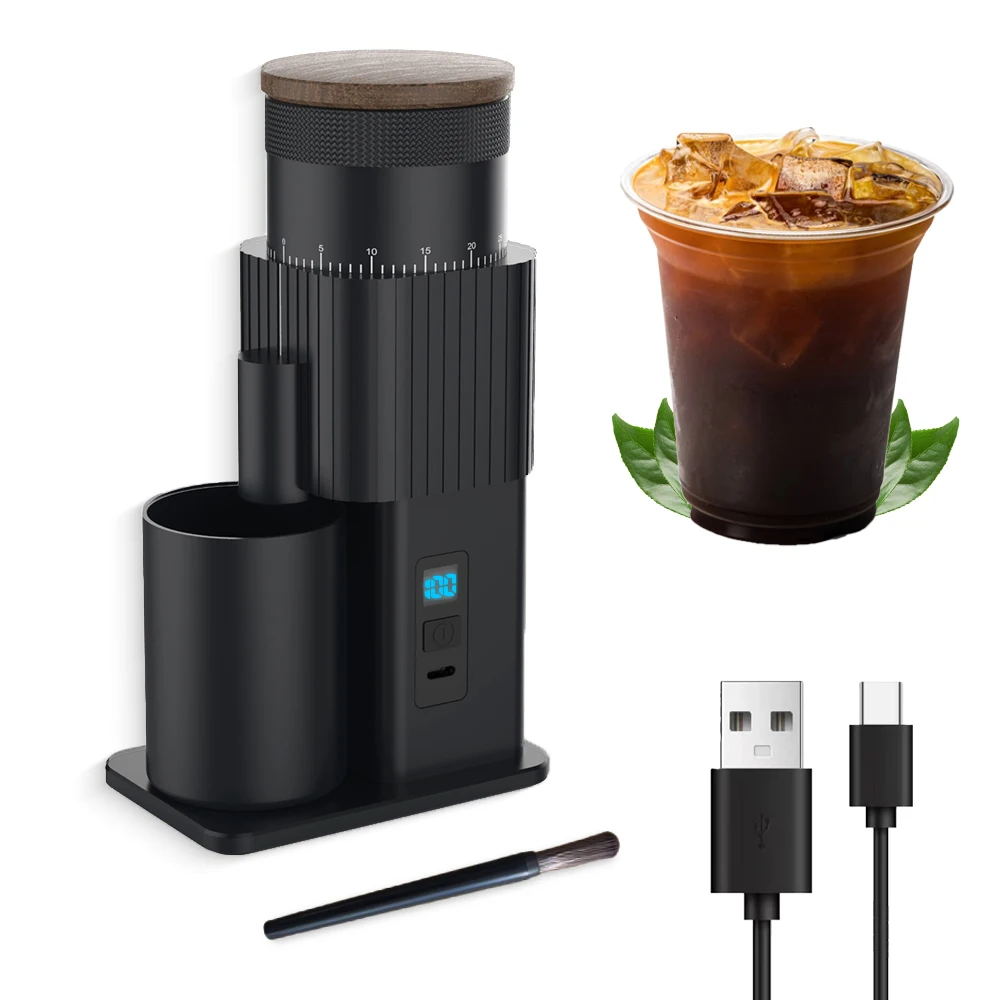 

Electric Coffee Grinder Gift, Portable Coffee Bean Grinder Rechargeable Coffee Grinder for Thanksgiving Christmas Birthday