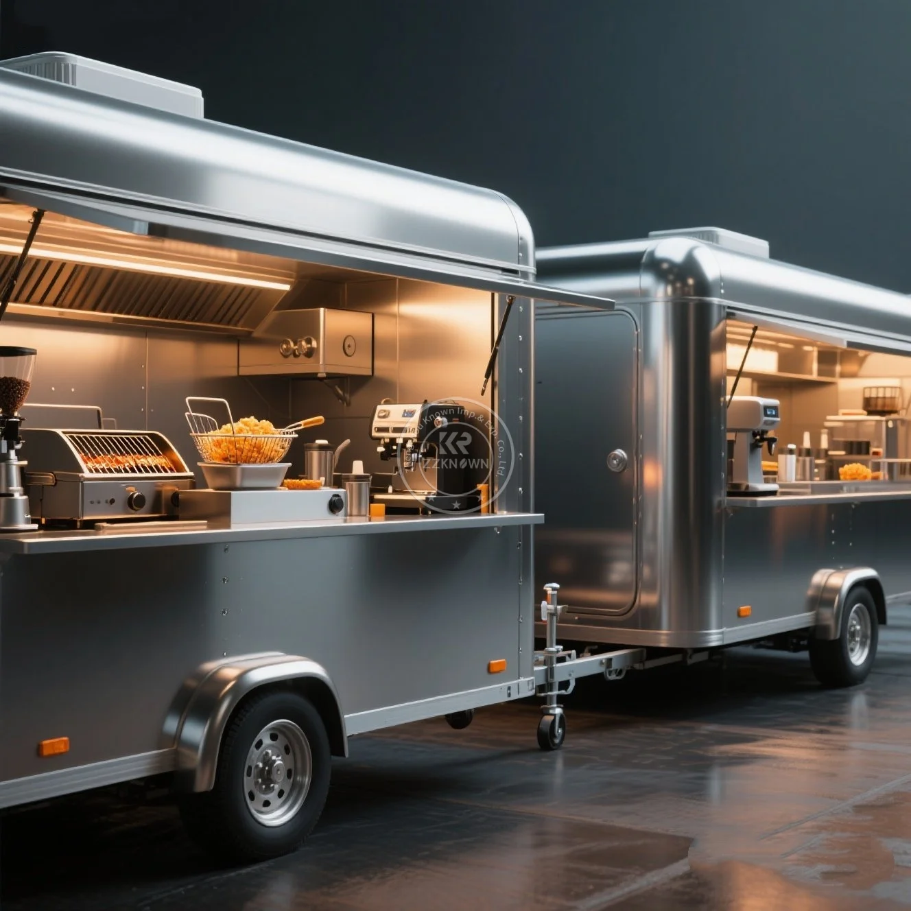 

Concession Food Trailer Custom Commercial Coffee Bar Street Mobile Pizza Ice Cream Cart Food Truck For Sale