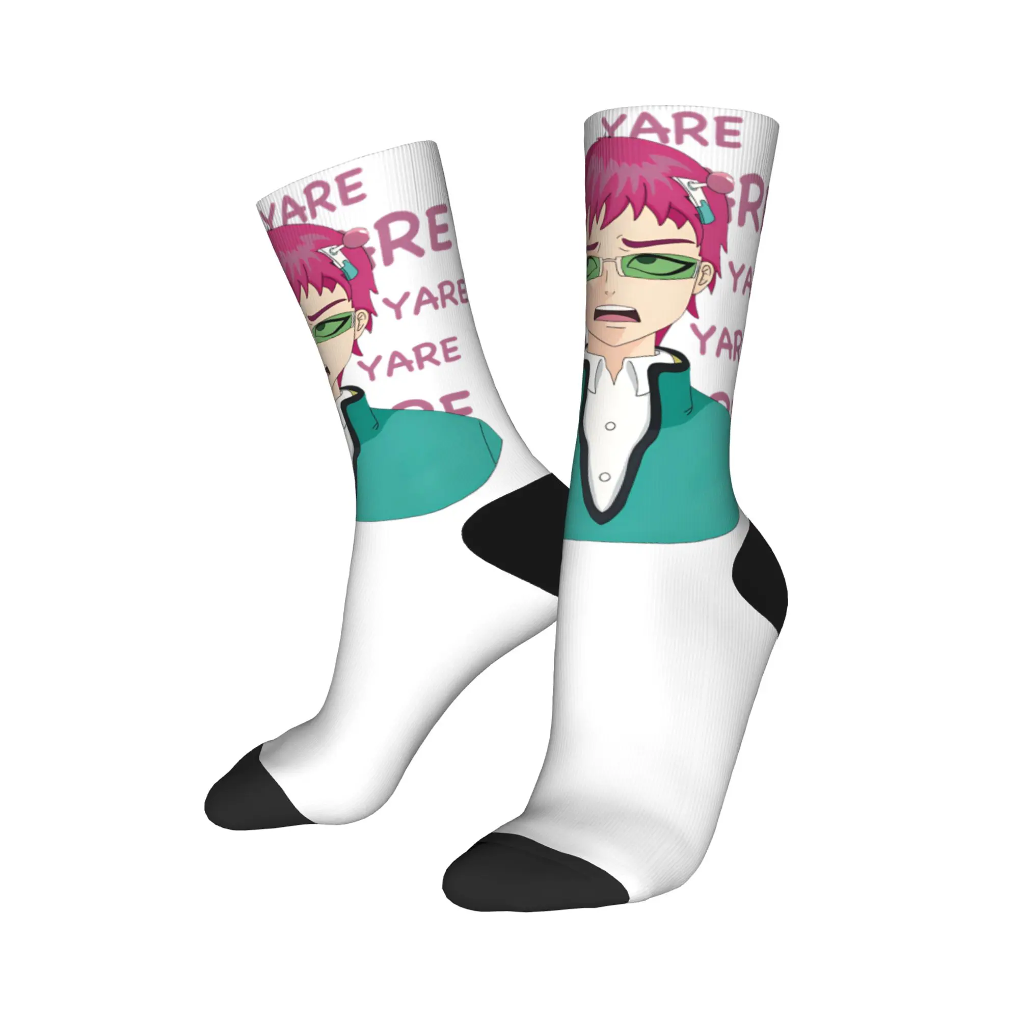 

Saiki K носки в стиле аниме, готические чулки для взрослых и мужчин, теплые мягкие носки для скейтборда, зимние дизайнерские противоскользящие носки