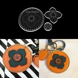 YOMDID DIY Key Chain Leather Stencil Persimmon Design Hanging Ornament Handmade Mold Pendant Decor Acrylic Template Leather Tool