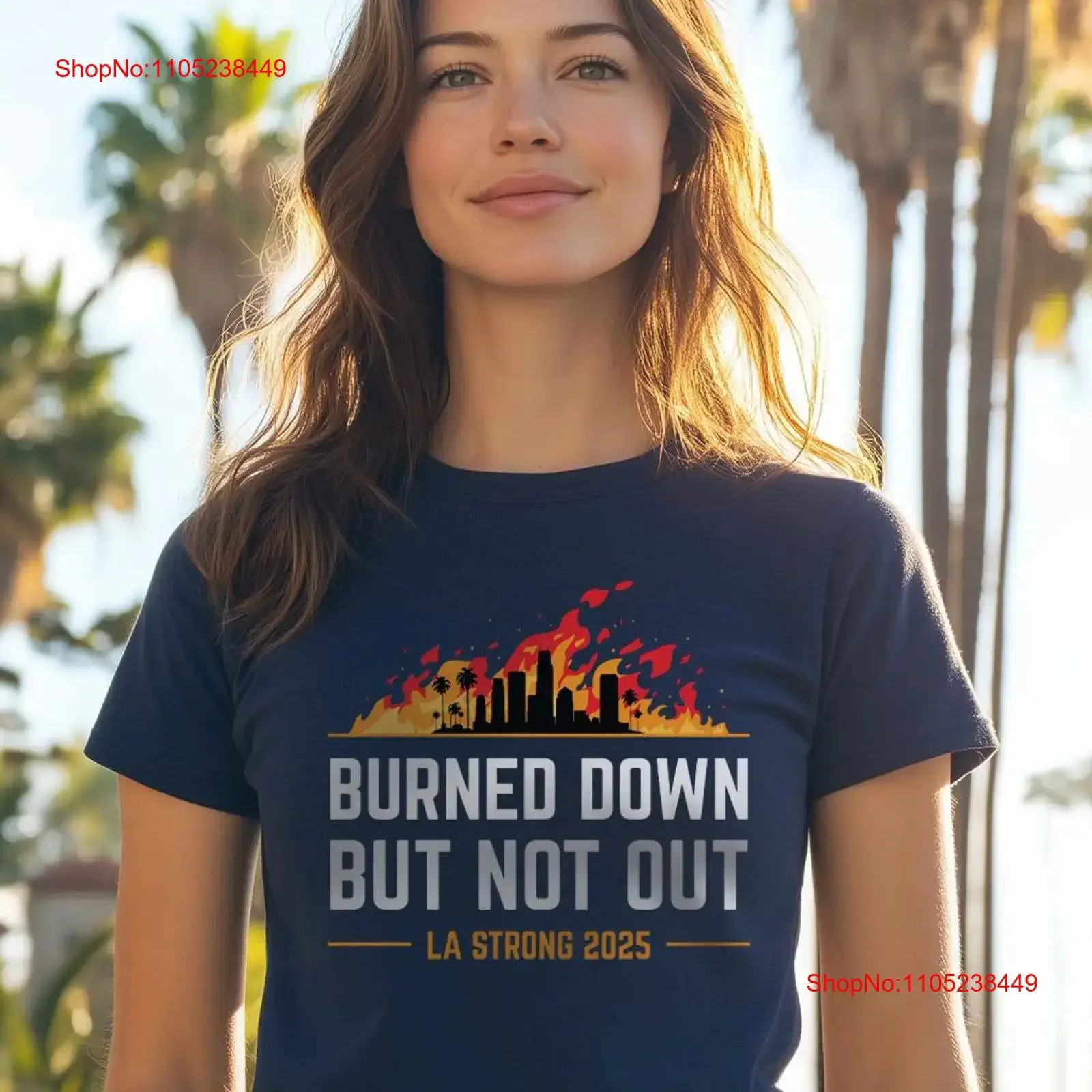 Los Angeles Strong 2025 T Shirt LA Fire Burned City Resilience Top Urban Disaster Survivor California Flames vintage Washed