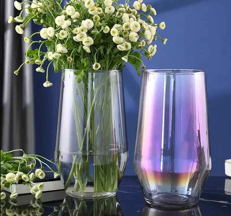 

Glass Flower Vase Transparent Hydroponic Container Flower Arrangement Flower Basket Desktop Vase Nordic Decoration Ornaments