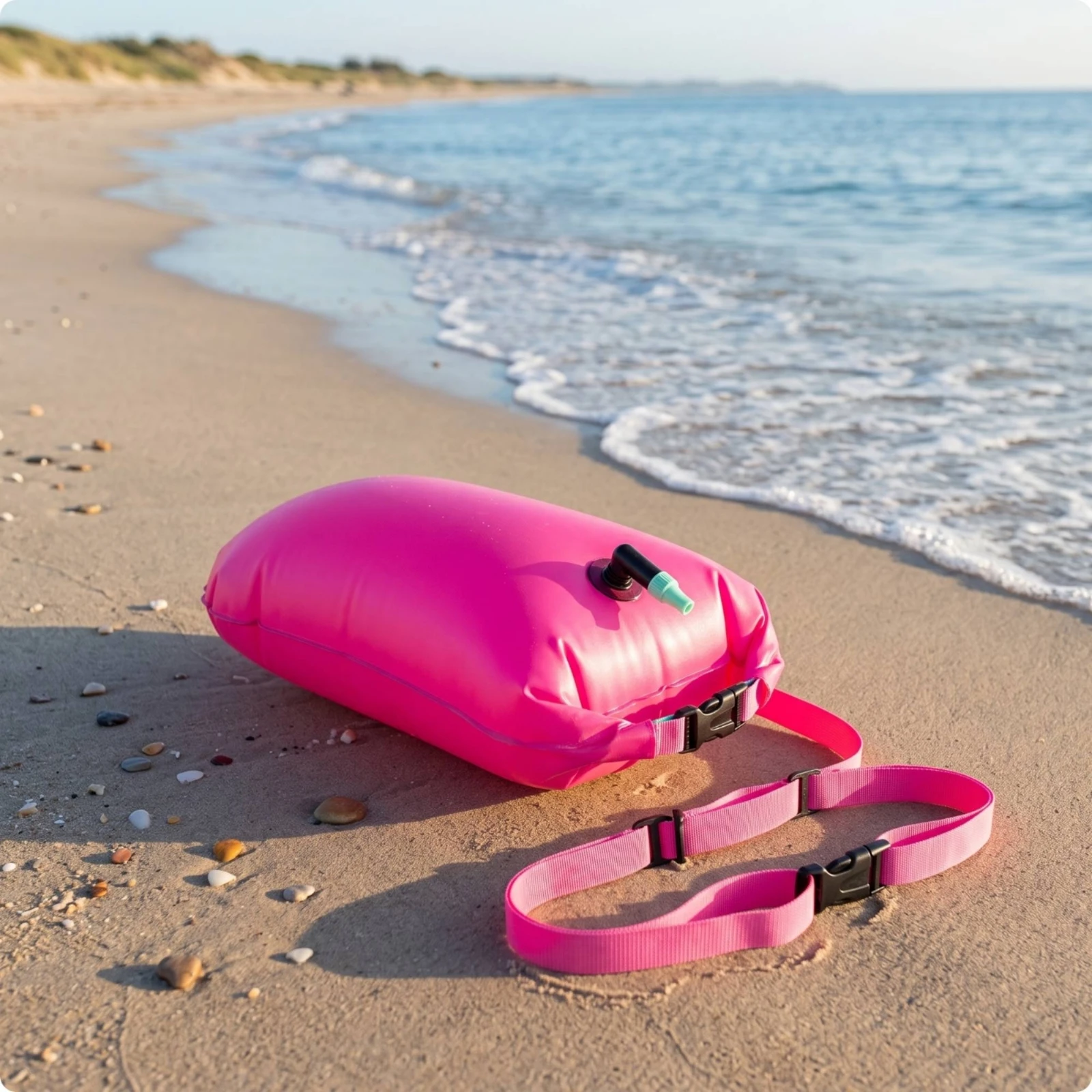 Swim Buoy with Storage Compartment Waterproof Swim Buoy with Storage Compartment Inflatable Dry Bag Adjustable Safety Buoy