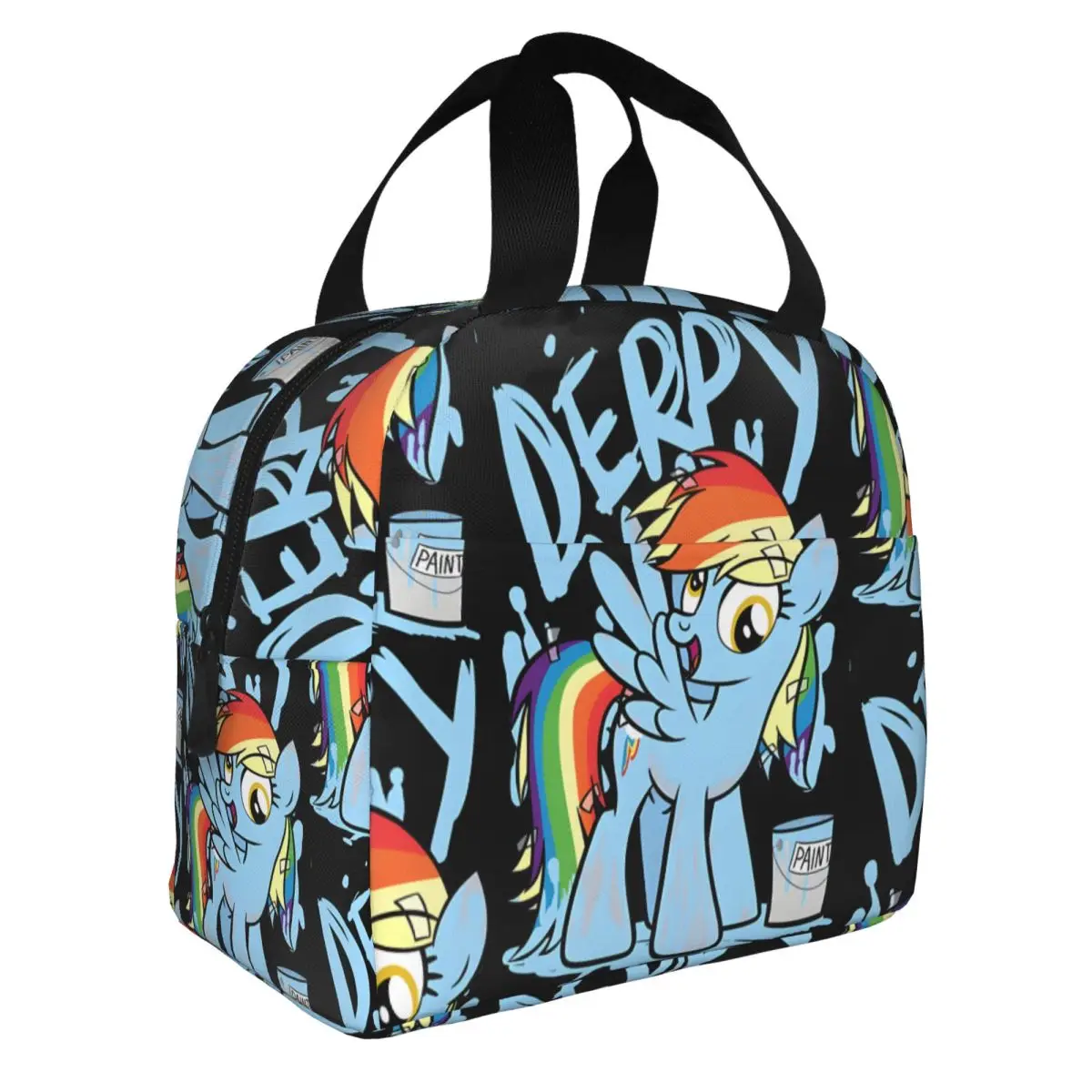 CoolerPortable Fashion Food Preservation Bag Derpy Dash Friendship Is Magic Multifunction My Little Pony For Travel Lunch