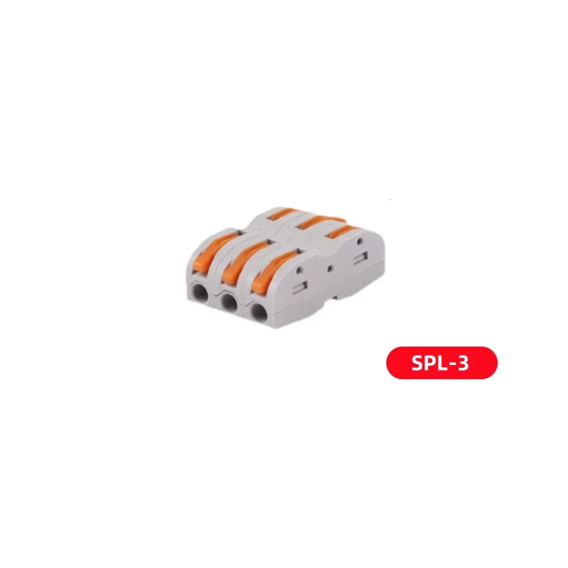 1 unids/lote conector de cable empalmable, conector rápido, conector rápido, conector rápido, conector de par, conector de cable SPL-123