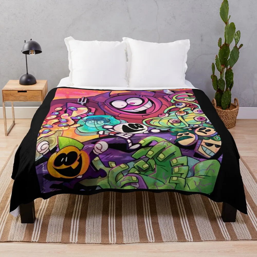 

spooky month Throw Blanket Extra Large Throw Travel Vintage Single Blankets