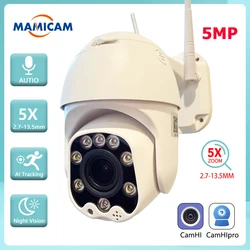 Caméra de Surveillance dôme extérieure PTZ IP, dispositif de sécurité, avec Zoom optique 5X, port TF