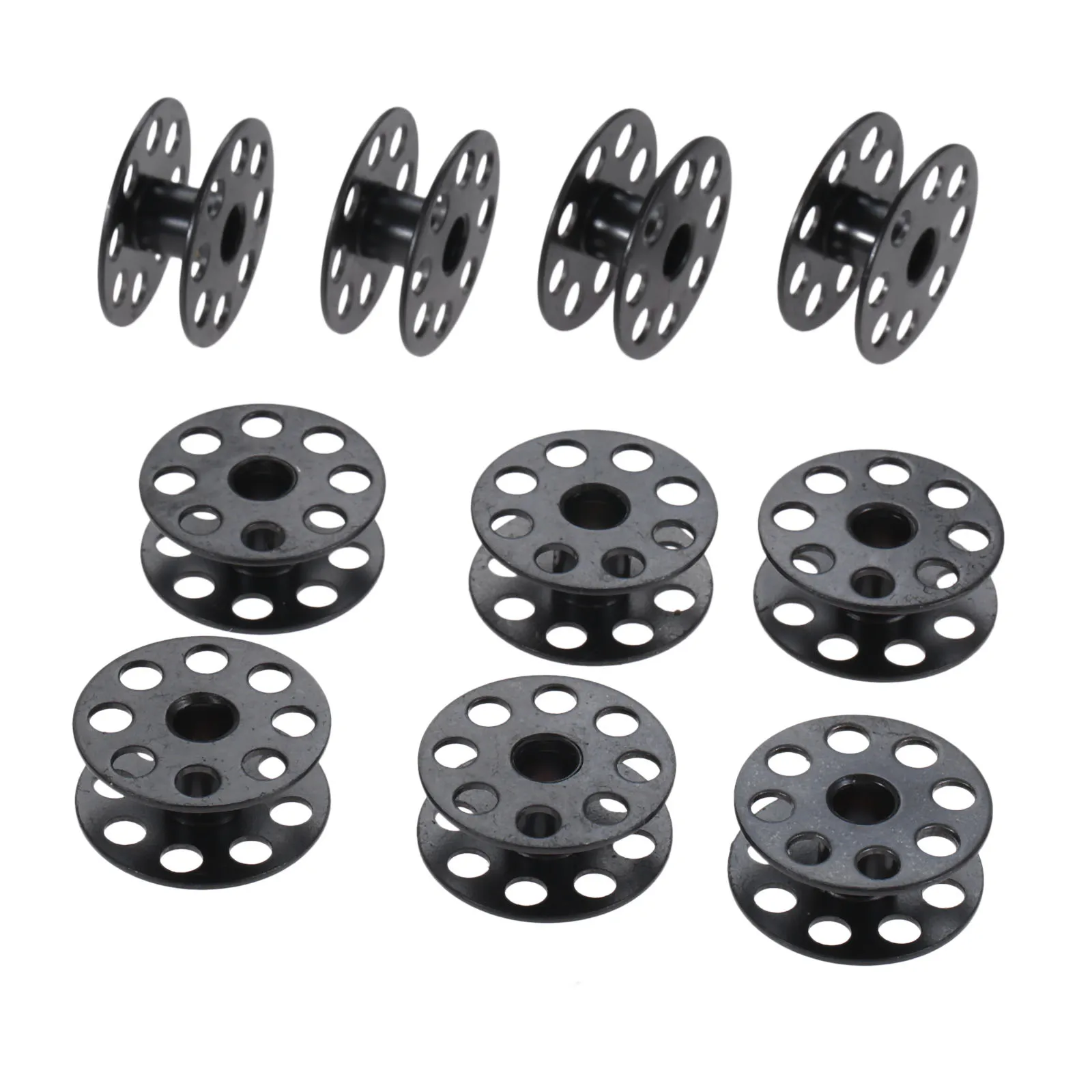 10PCS 25mm Black Sewing Machine Bobbins Walking Foot For Industrial Single Needle Sewing Machines Carbide Steel