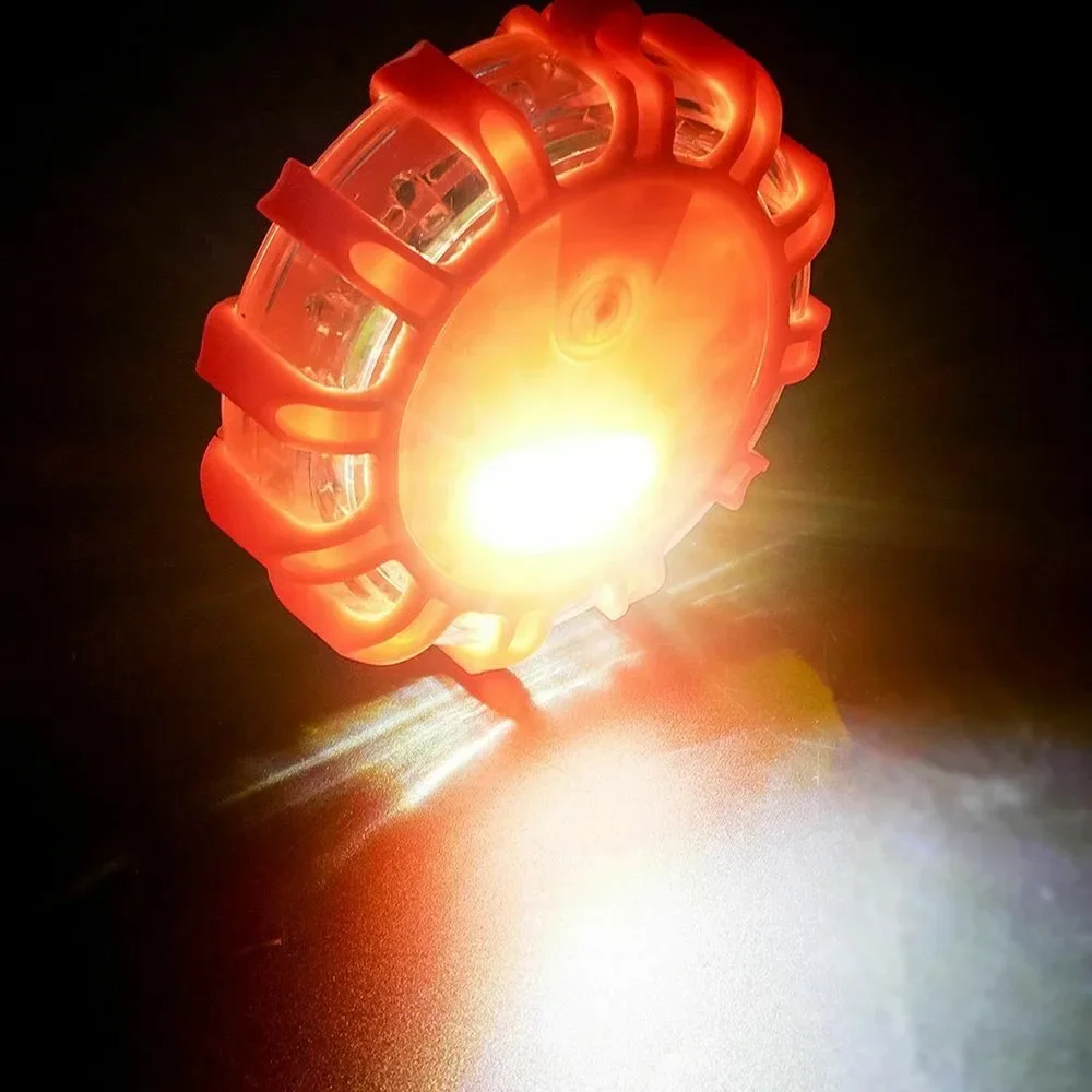 

USB Rechargeable Warning Light LED Road Flares Emergency Lights Roadside Safety Beacon Disc Flashing Magnetic Beacon