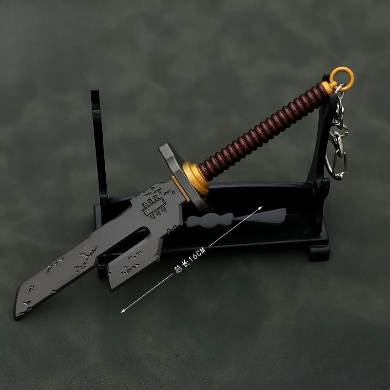 16 cm/6,29 Zoll Jujutsu Anime Peripheriegeräte Tenketsu Schlüsselanhänger Waffenmodelle Fushiguro Toji Samurai Schwerter Handwerk Ornament Junge Spielzeug Geschenk