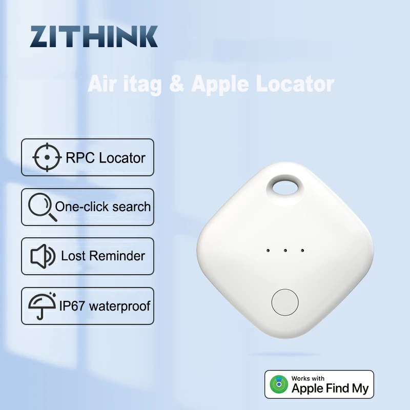 

Умный локатор Apple FindMy AirTag, трекер для детей пожилого возраста, GPS, Bluetooth, мини-подвеска, персональный локатор с беспроводным подключением