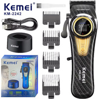 Kemei Professional Hair Clipper Adjust Hair Trimmer For Men Electric Fade Beard Rechargeable Hair Cutter Machine Barber 9000RPM
