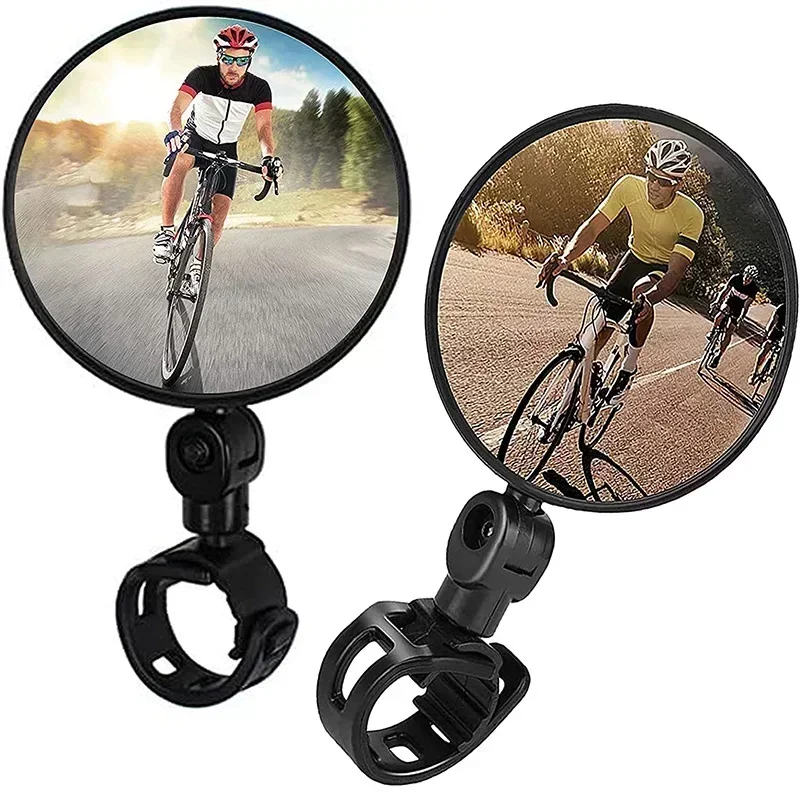 Bicycle Mirrors Convex Wide Angle Adjustable MTB Bike Handlebar Rearview Mirror Electric Scooter Reflector Road Bike Accessories