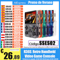 R36S Retro Handheld Video Game Console Linux System 3.5 Inch IPS Screen R35s Plus Portable Pocket Video Player 64GB 128GB