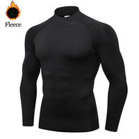 Winter T Shirt For Men Long Sleeve Tshirts Turtleneck Thermal Underwear High Quality Soft Thin fleece keep warm Shirt Homme
