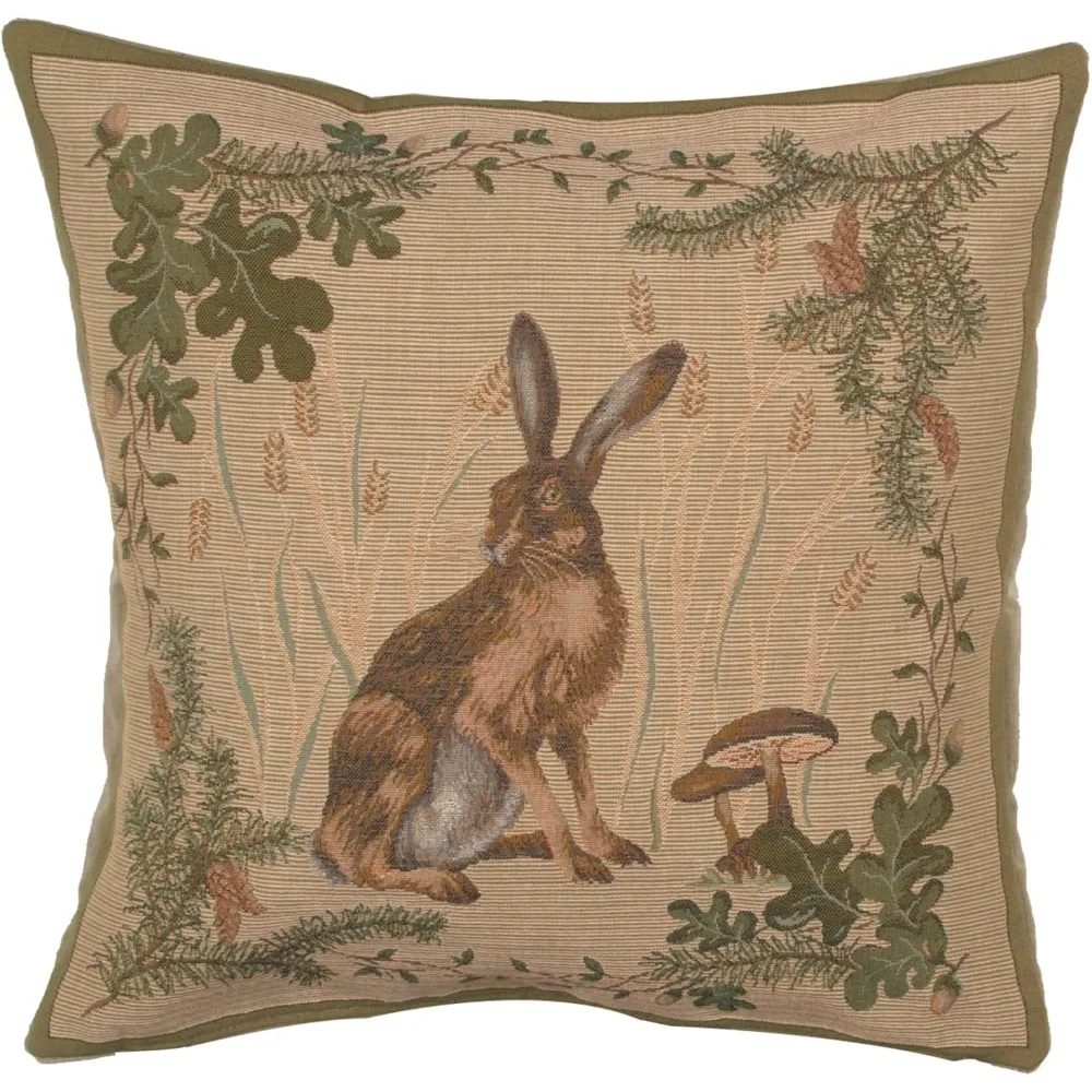 

Decorative Pillow Covers for Couch 19x19 in Tapestry Throw Pillow Cover for Living Room Bed Decor The Hare French Country Sofa