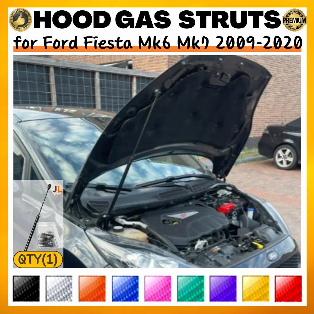 

Qty(1) Hood Strut for Ford Fiesta Mk6 Mk7 2009-2020 Front Bonnet Modify Gas Spring Shock Absorber Lift Support Damper Bar
